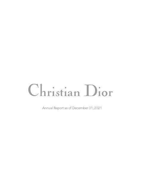 christian dior corporate governance|christian dior annual report.